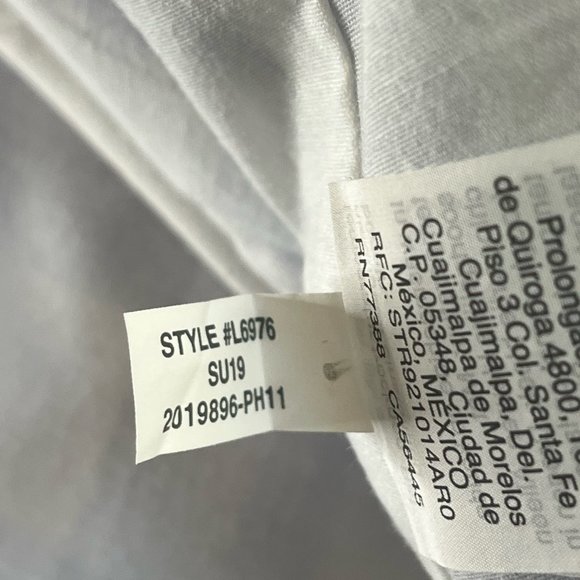 J. Crew Factory Linen Button Front Blue Plaid Checked Square Neck Dress Jumper 4 - Picture 6 of 7